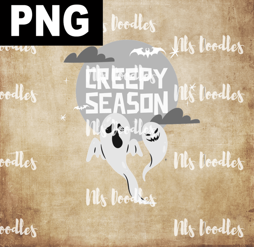 Creepy Season  PNG DIGITAL DOWNLOAD for sublimation or screens