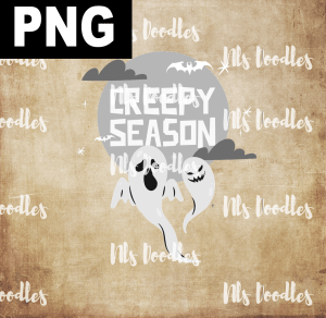 Creepy Season  PNG DIGITAL DOWNLOAD for sublimation or screens