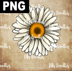 Daisy  PNG DIGITAL DOWNLOAD for sublimation or screens