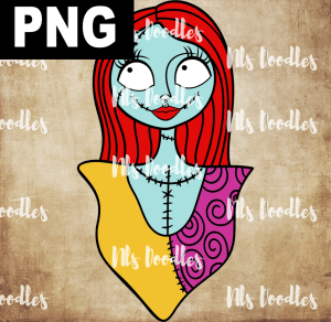 Frankenstein Girl  PNG DIGITAL DOWNLOAD for sublimation or screens