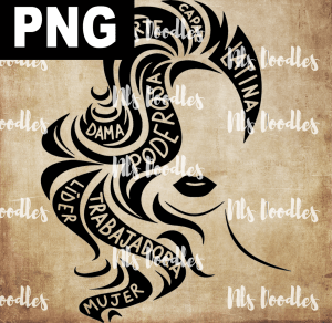 Latina Fuerte  PNG DIGITAL DOWNLOAD for sublimation or screens