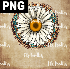 Leo Daisy  PNG DIGITAL DOWNLOAD for sublimation or screens