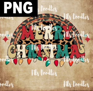 Merry Christmas Lights  PNG DIGITAL DOWNLOAD for sublimation or screens