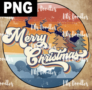 Merry Christmas Moon  PNG DIGITAL DOWNLOAD for sublimation or screens