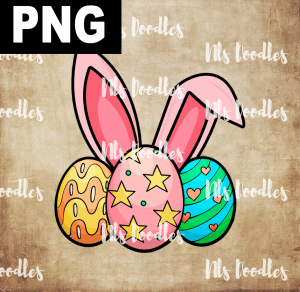 RABBIT EGGS  PNG DIGITAL DOWNLOAD for sublimation or screens