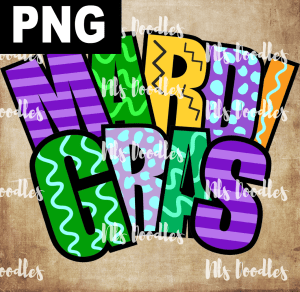SOLO MARDI GRAS  PNG DIGITAL DOWNLOAD for sublimation or screens