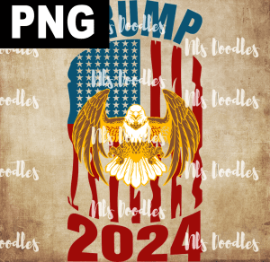TRUMP 2024  PNG DIGITAL DOWNLOAD for sublimation or screens