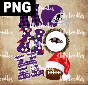 baltimore-ravens-hohoho christmas-nfl team DIGITAL DOWNLOAD for sublimation or screens