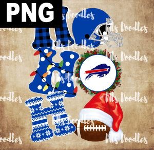 buffalo-bills-hohoho christmas-nfl team DIGITAL DOWNLOAD for sublimation or screens