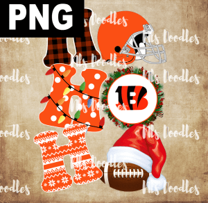 cincinnati-bengals-hohoho christmas-nfl team DIGITAL DOWNLOAD for sublimation or screens