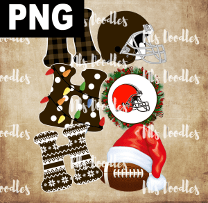 cleveland-browns-hohoho christmas-nfl team DIGITAL DOWNLOAD for sublimation or screens