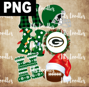 green-bay-packers-hohoho christmas-nfl team DIGITAL DOWNLOAD for sublimation or screens