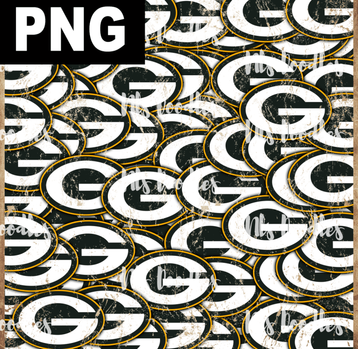 greenbaypackerslogo DIGITAL PATTERN DOWNLOAD for sublimation or