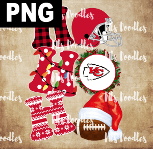 kansas-city-chiefs-hohoho christmas-nfl team DIGITAL DOWNLOAD for sublimation or screens