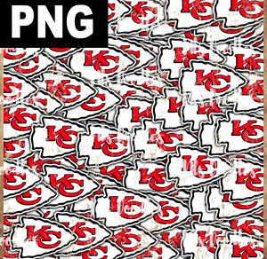kansas-city-chiefs-logo - DIGITAL PATTERN DOWNLOAD for sublimation or screens