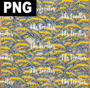 los-angeles-chargers-logo - DIGITAL PATTERN DOWNLOAD for sublimation or screens