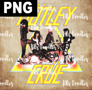 motley crue  yellow-DIGITAL DOWNLOAD for sublimation or screens
