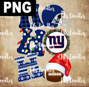 new-york-giants-hohoho christmas-nfl team DIGITAL DOWNLOAD for sublimation or screens