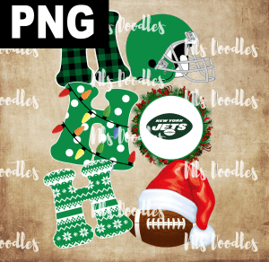 new-york-jets-hohoho christmas-nfl team DIGITAL DOWNLOAD for sublimation or screens