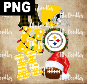pittsburgh-steelers-hohoho christmas-nfl team DIGITAL DOWNLOAD for sublimation or screens