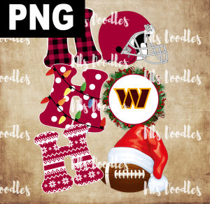 washington-commanders-hohoho christmas-nfl team DIGITAL DOWNLOAD for sublimation or screens