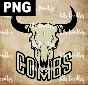 Copy_of_Luke_combs bull skull - PNG DIGITAL DOWNLOAD for sublimation or screens