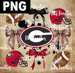 Georgia_Bulldogs_logo-SEC team watercolor-DIGITAL DOWNLOAD for sublimation or screens