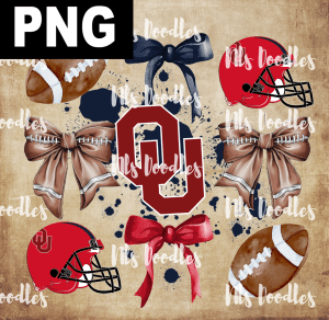 Oklahoma_Sooners_logo-SEC team watercolor-DIGITAL DOWNLOAD for sublimation or screens