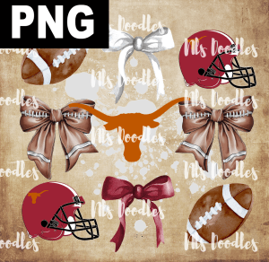 Texas_Longhorns_logo-SEC team watercolor-DIGITAL DOWNLOAD for sublimation or screens