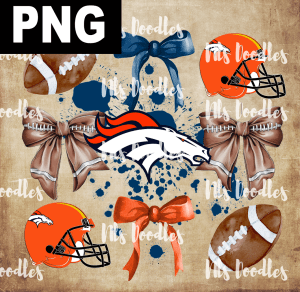 denver-broncos-logo-nfl team watercolor-DIGITAL DOWNLOAD for sublimation or screens