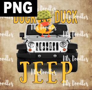 duck duck jeep 2 - PNG DIGITAL DOWNLOAD for sublimation or screens