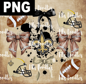 new-orleans-saints-logo-nfl team watercolor-DIGITAL DOWNLOAD for sublimation or screens
