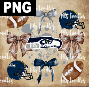 seattle-seahawks-logo-nfl team watercolor-DIGITAL DOWNLOAD for sublimation or screens