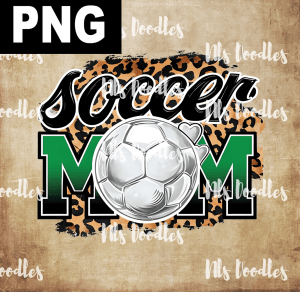 soccer mom leopard - PNG DIGITAL DOWNLOAD for sublimation or screens