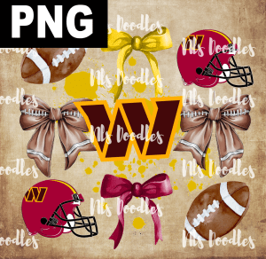 washington-commanders-logo-nfl team watercolor-DIGITAL DOWNLOAD for sublimation or screens