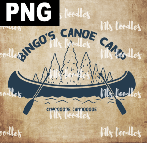 Bingo's Canoe Camp - PNG File design for sublimation and Dtf