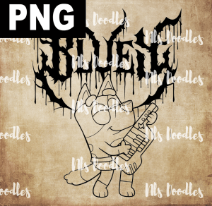 Bluey Metal - PNG File design for sublimation and Dtf