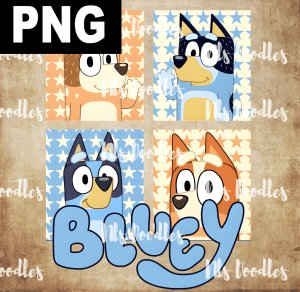Bluey - PNG File design for sublimation and Dtf