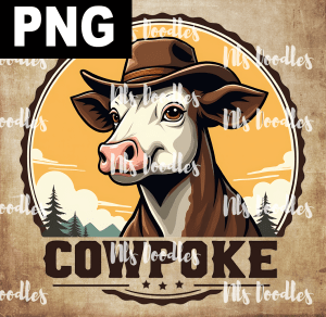 Cowpoke - PNG File design for sublimation and Dtf