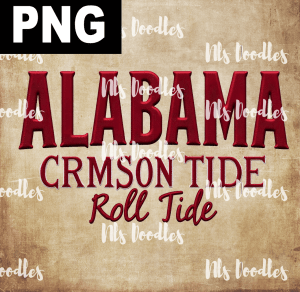 alabama crimson - PNG File design for sublimation and Dtf