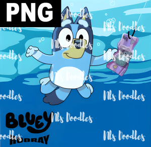 bluey hooray - PNG File design for sublimation and Dtf