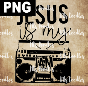 jesus is my jam - PNG File design for sublimation and Dtf