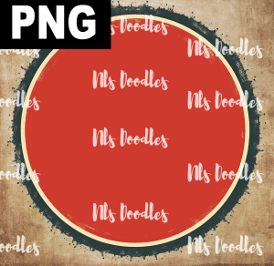 red round vintage logo -Free PNG File design for sublimation and Dtf