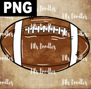 watercolor football -Free PNG File design for sublimation and Dtf