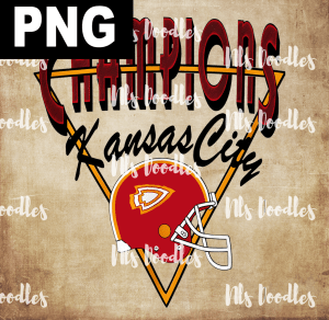 champions kansas city trinagle - PNG File design for sublimation and Dtf