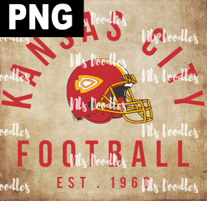 kansas city football est 1960  - PNG File design for sublimation and Dtf