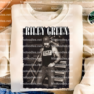 Riley Green -music country- PNG File design for sublimation and Dtf