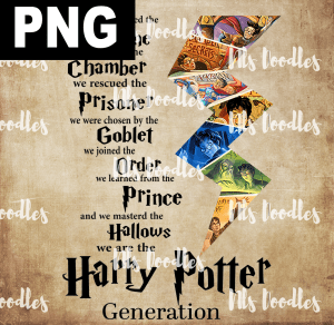 Harry Potter Generation PNG, we defeended the stone we found the champer - PNG File design for sublimation and Dtf