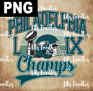 phidalphia eagles champs - PNG File design for sublimation and Dtf