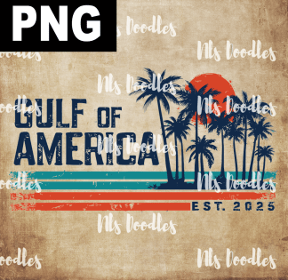 gulf of america est 2025 - PNG File design for sublimation and Dtf